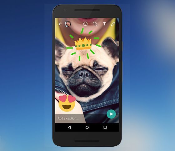 Edit foto ala Snapchat sebelum kirim